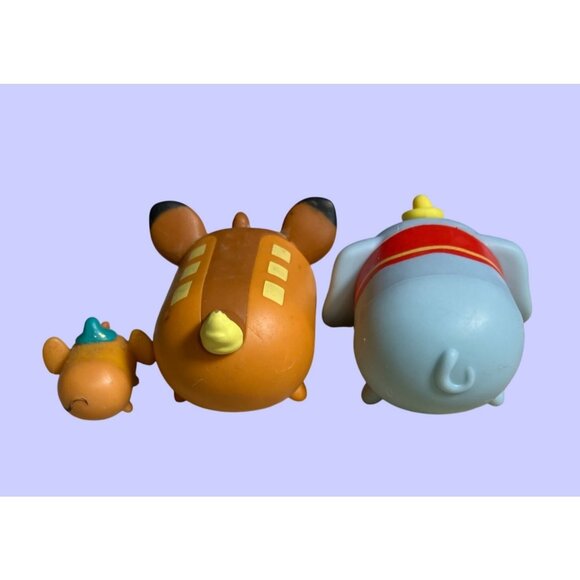 Disney Tsum Tsum Stackable Collectible Figures Set Of 3 - Dumbo Bambi & Gus - Picture 3 of 10